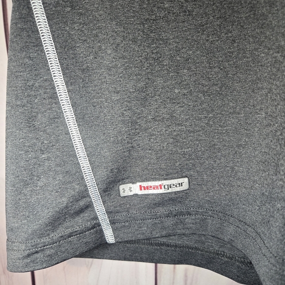 Under Armour Men's Gray Heat Hear Performance Shirt Medium - Picture 3 of 8